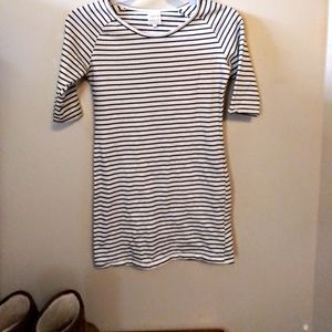 Striped Black and White Dress